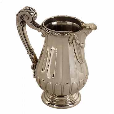 French 950 silver water jug, early 20th century