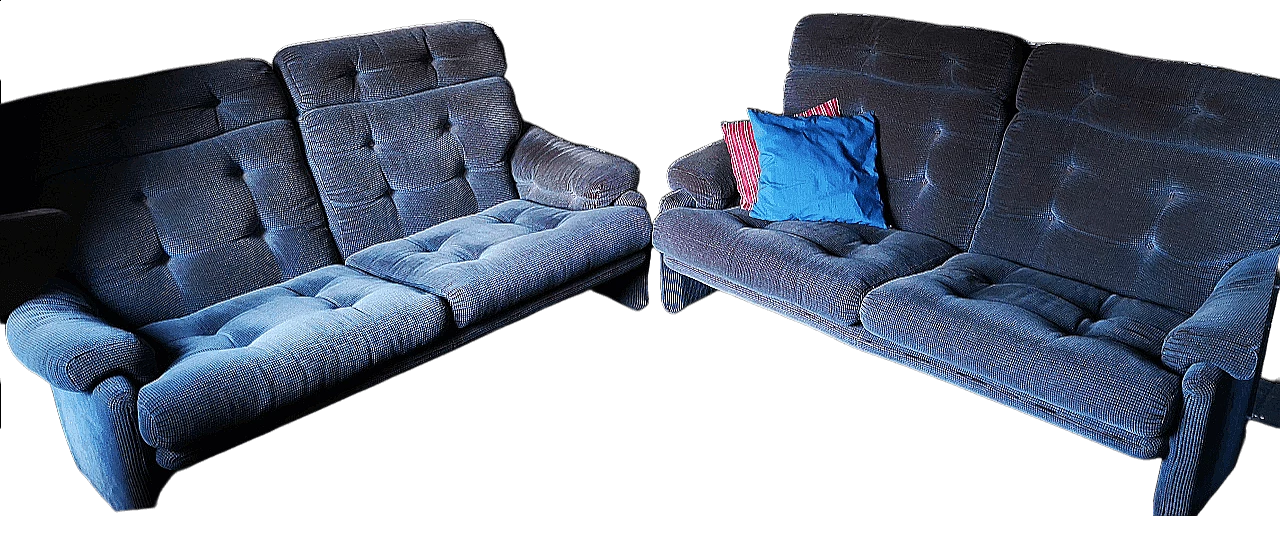 Pair of Coronado sofas by Tobia Scarpa for B&B Italia, 1976 5