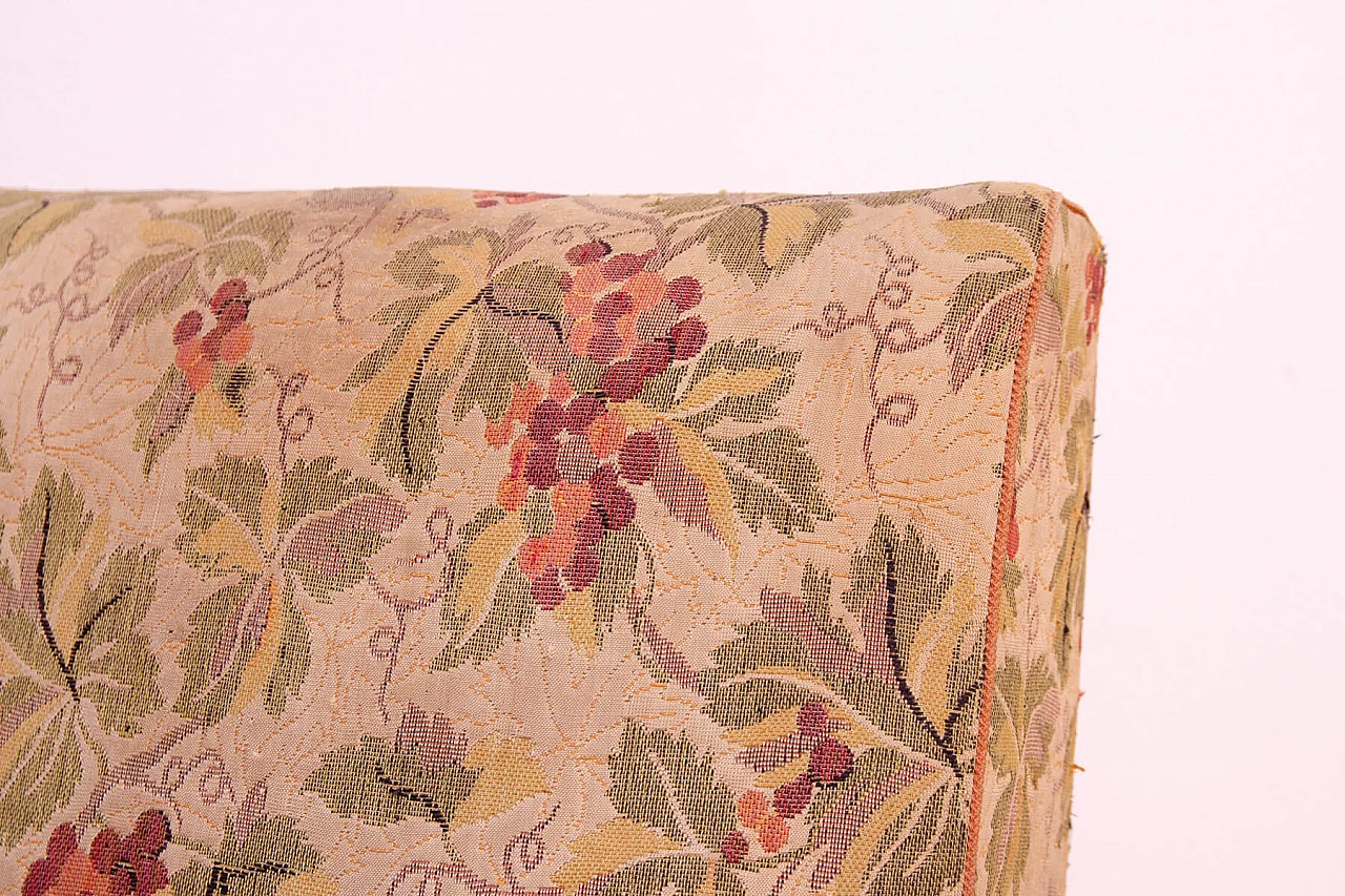 Bent wood and floral fabric armchair by Jindřich Halabala for UP Závody, 1950s 11