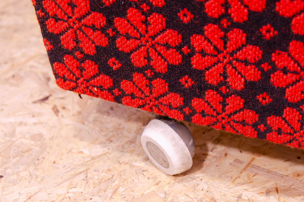 Coppia di poltrone cecoslovacche in similpelle e tessuto, anni '70 13