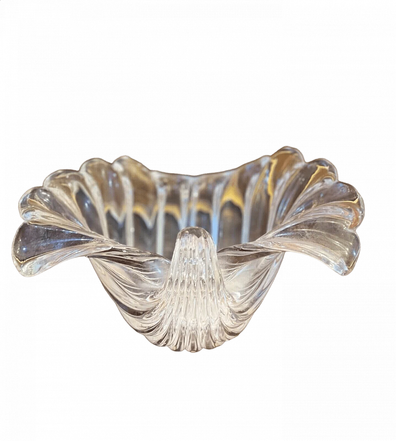 Murano glass shell vase by Seguso, mid-20th century 11