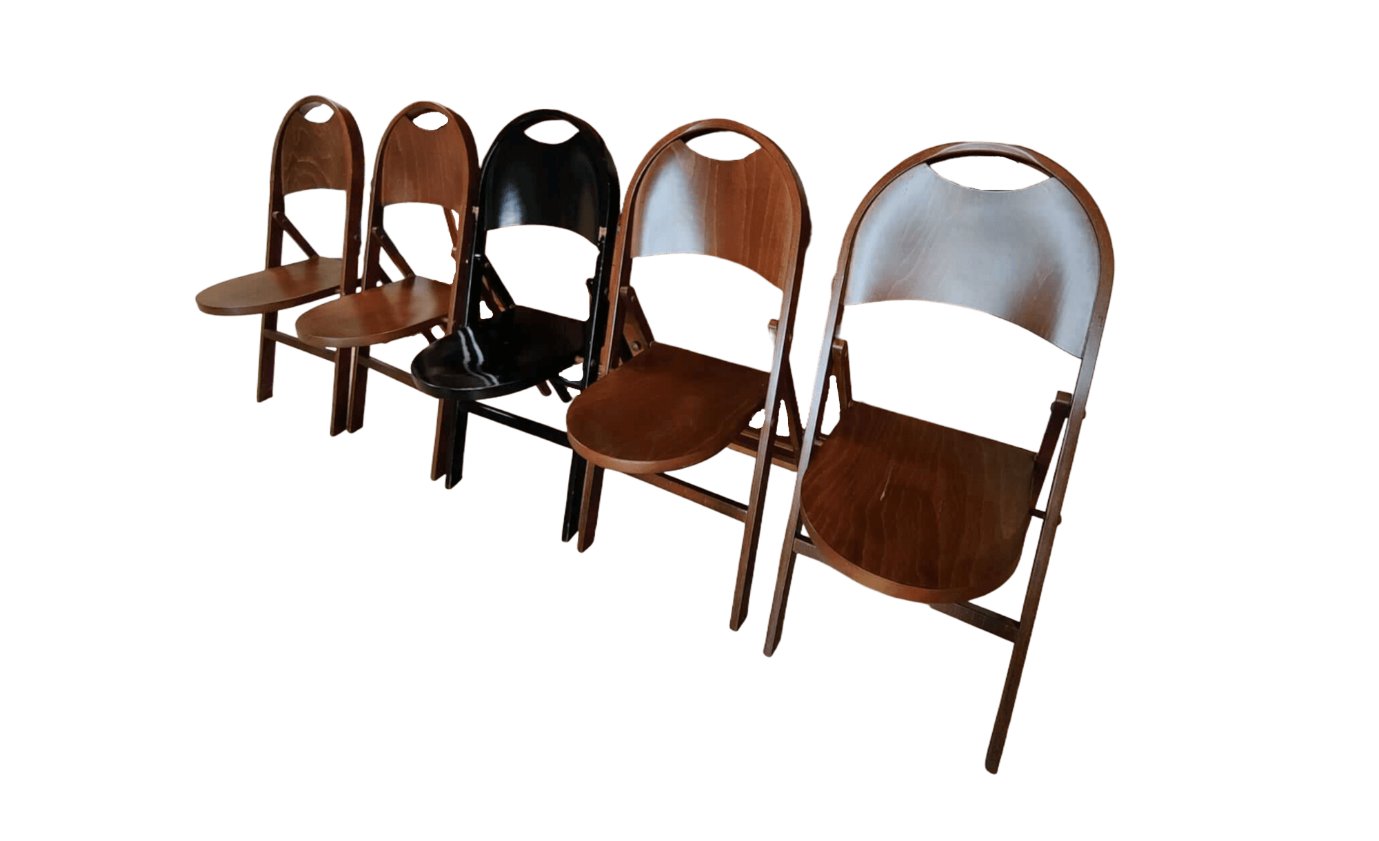 Bauhaus B751 folding chairs by Thonet, 1930s (5 pieces) | intOndo
