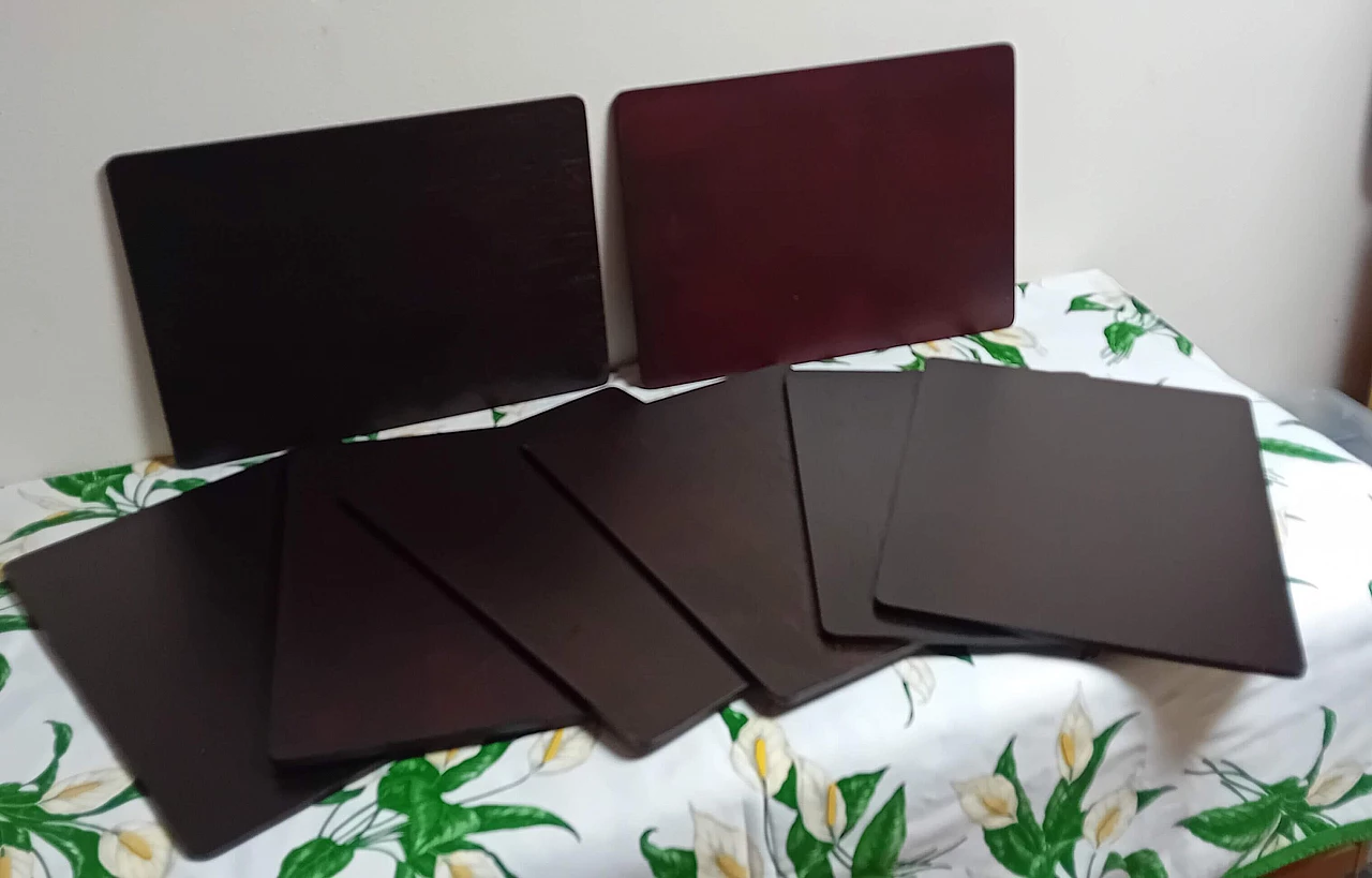 8 Tovagliette in teak, anni '90 10