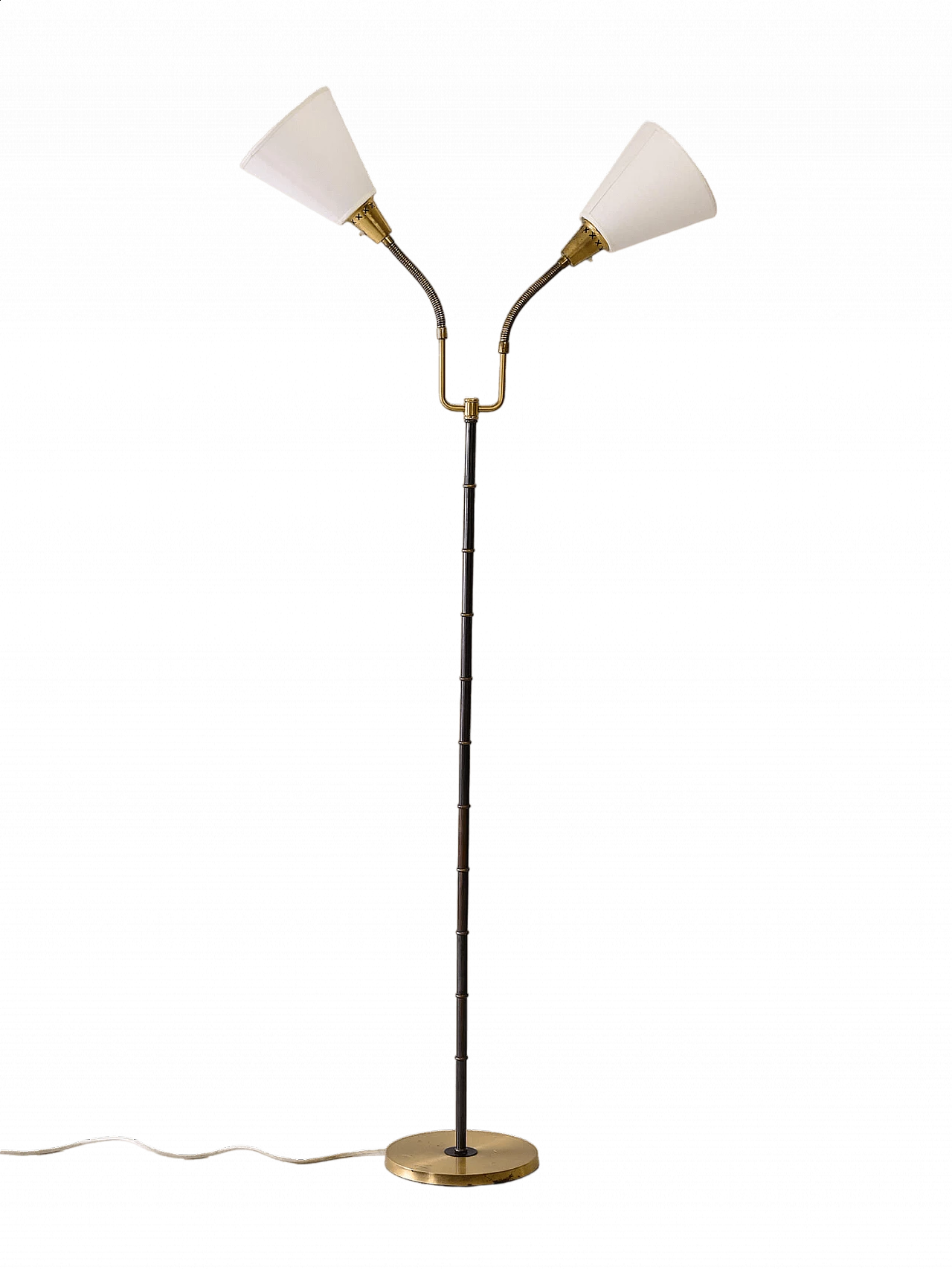 Scandinavian floor lamp with two adjustable arms, 1960s 12