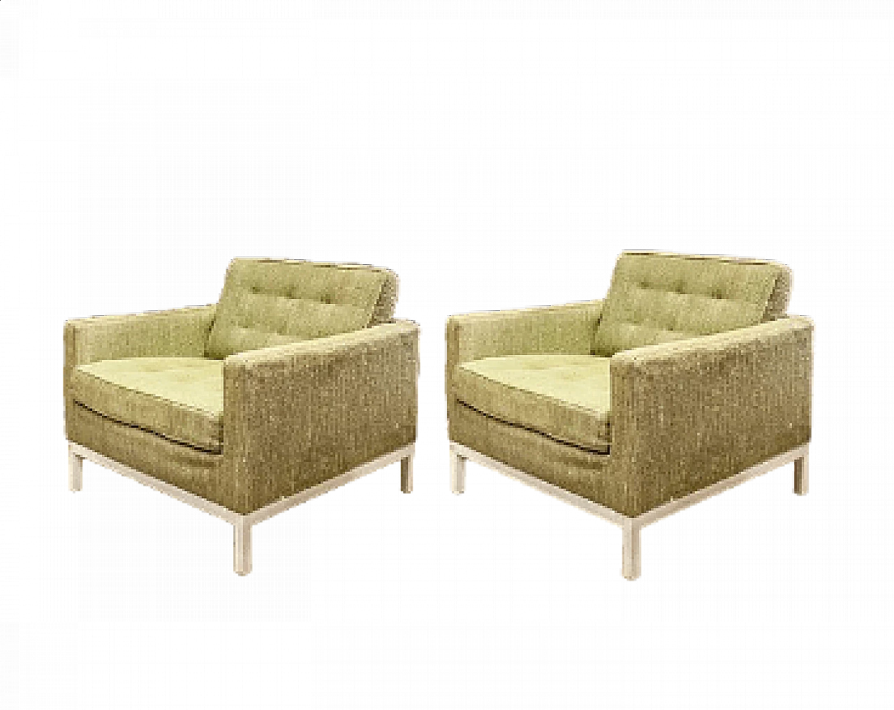 Pair of armchairs by Florence Knoll Bassett for Knoll Inc. 1954, 10
