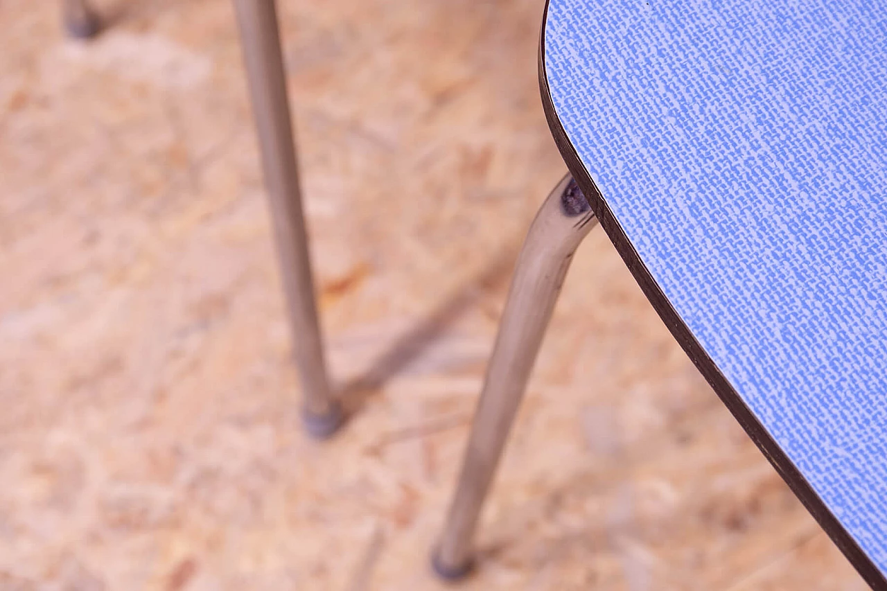 4 Chairs in chromed metal and formica by Kovona, 1960s 14