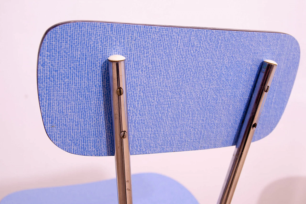 4 Chairs in chromed metal and formica by Kovona, 1960s 16
