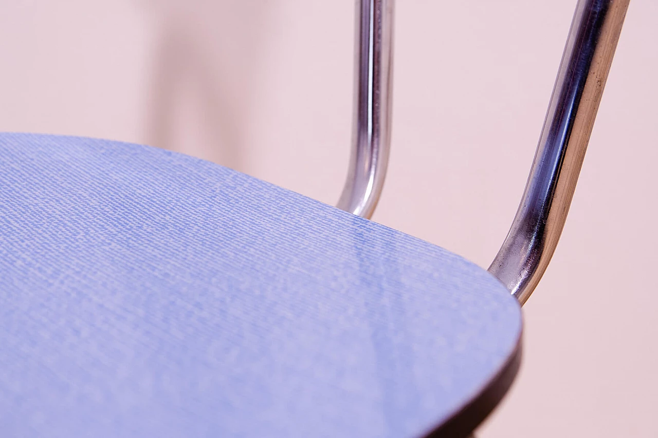 4 Chairs in chromed metal and formica by Kovona, 1960s 17