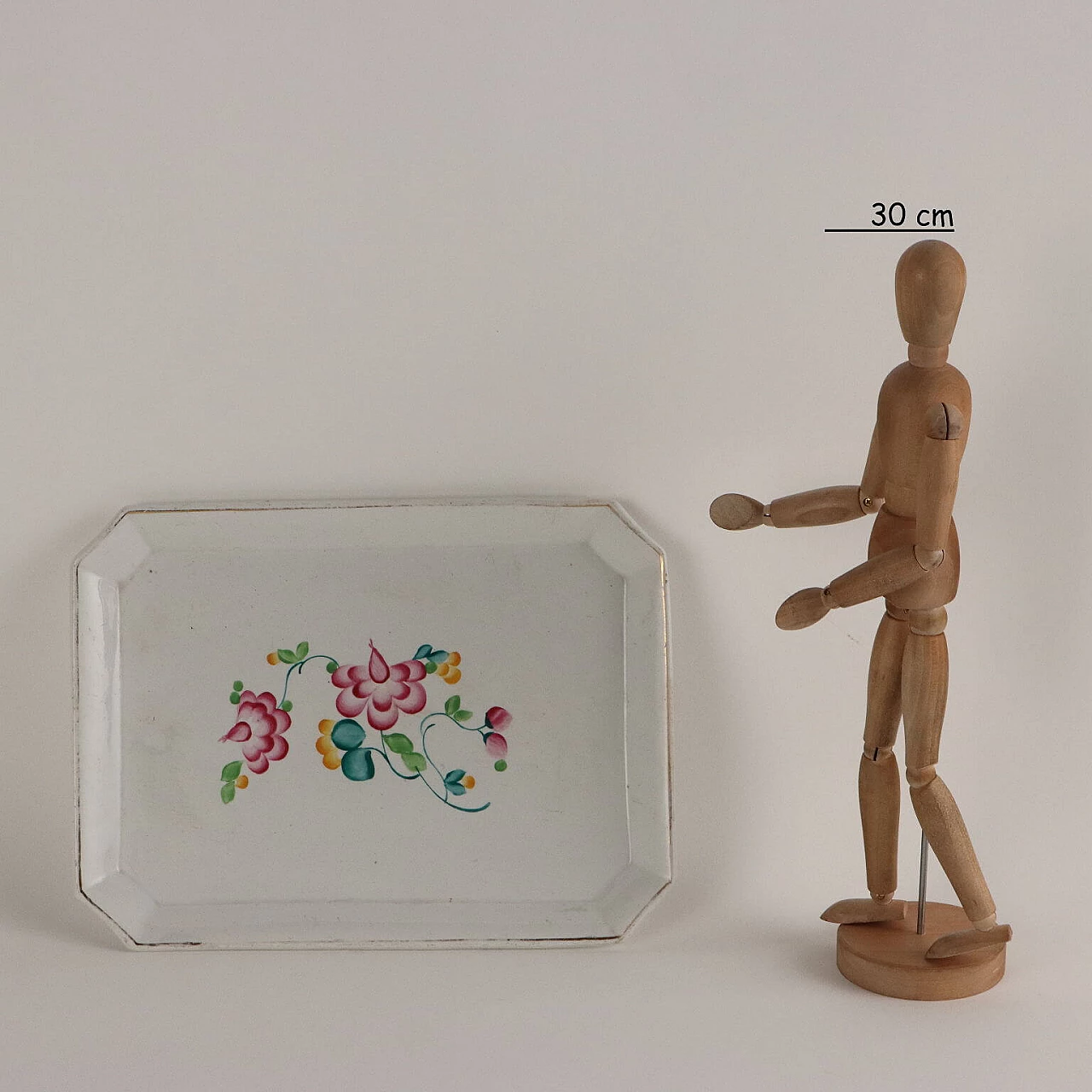 Vassoio in porcellana di Laveno, anni '20 2