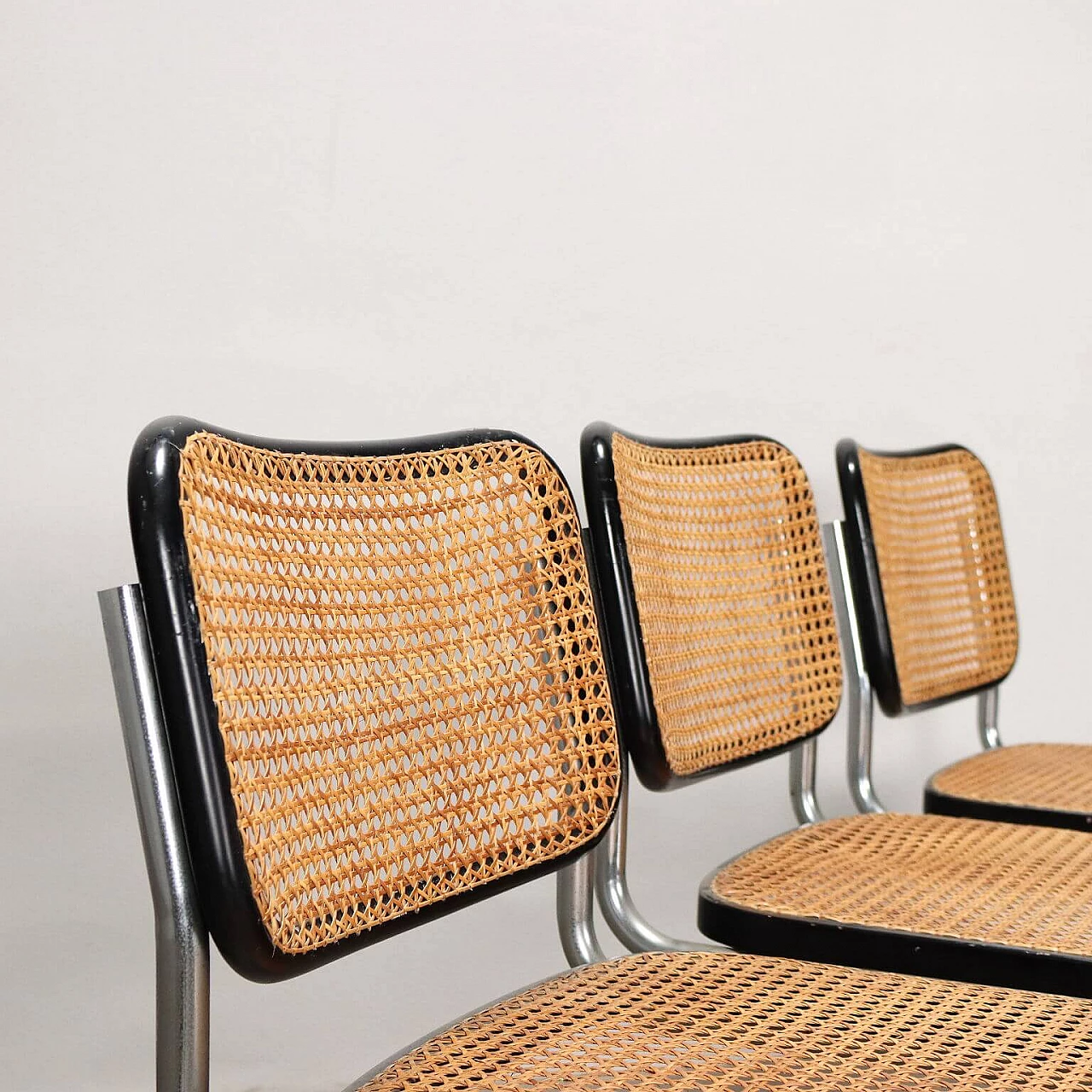 3 Cesca chairs by Marcel Breuer for Gavina, 1960s 3