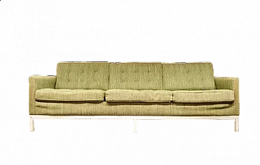 Sofa with green fabric by Florence Knoll Bassett from Knoll Inc., 1954