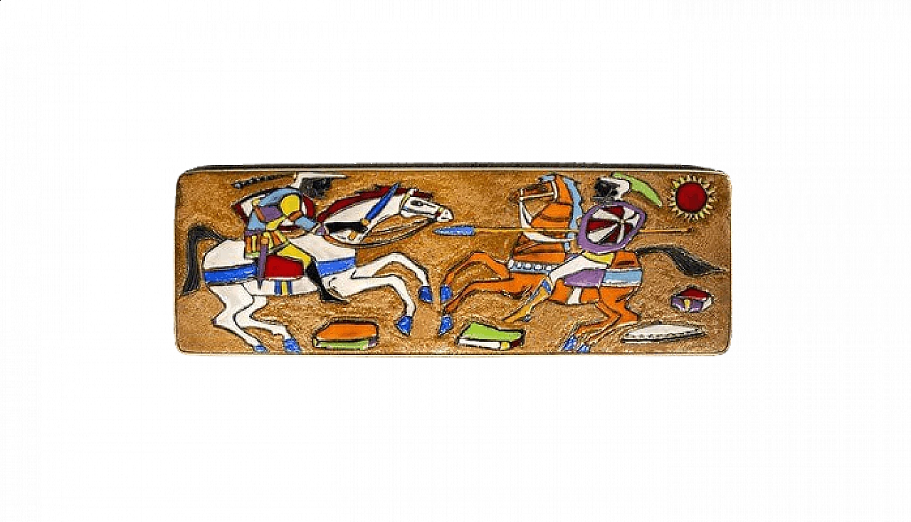 Bruno Ugo per Hugo R.S.M., bassorilievo in ceramica, anni '60 7