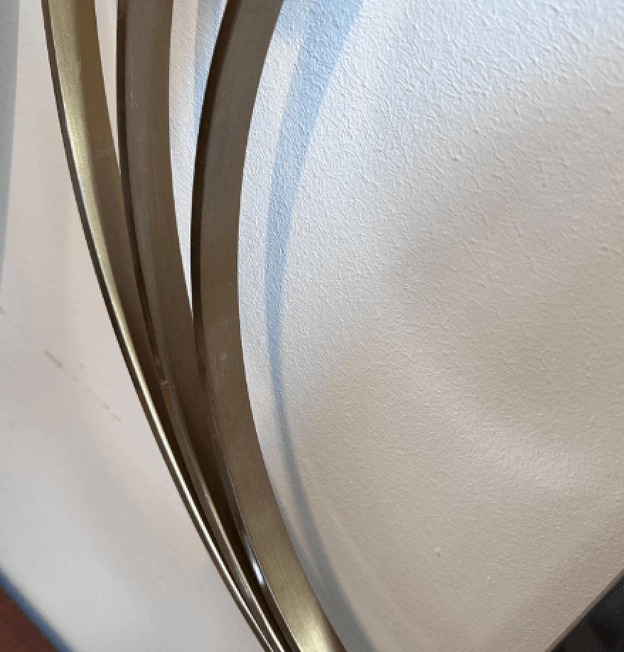 Specchio da parete in ottone stile Luciano Frigerio, anni '60 13