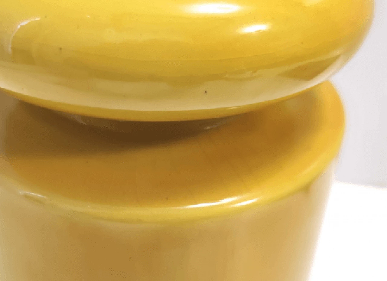 Coppia di bottiglie e vaso in ceramica smaltata di Parravicini, anni '70 11