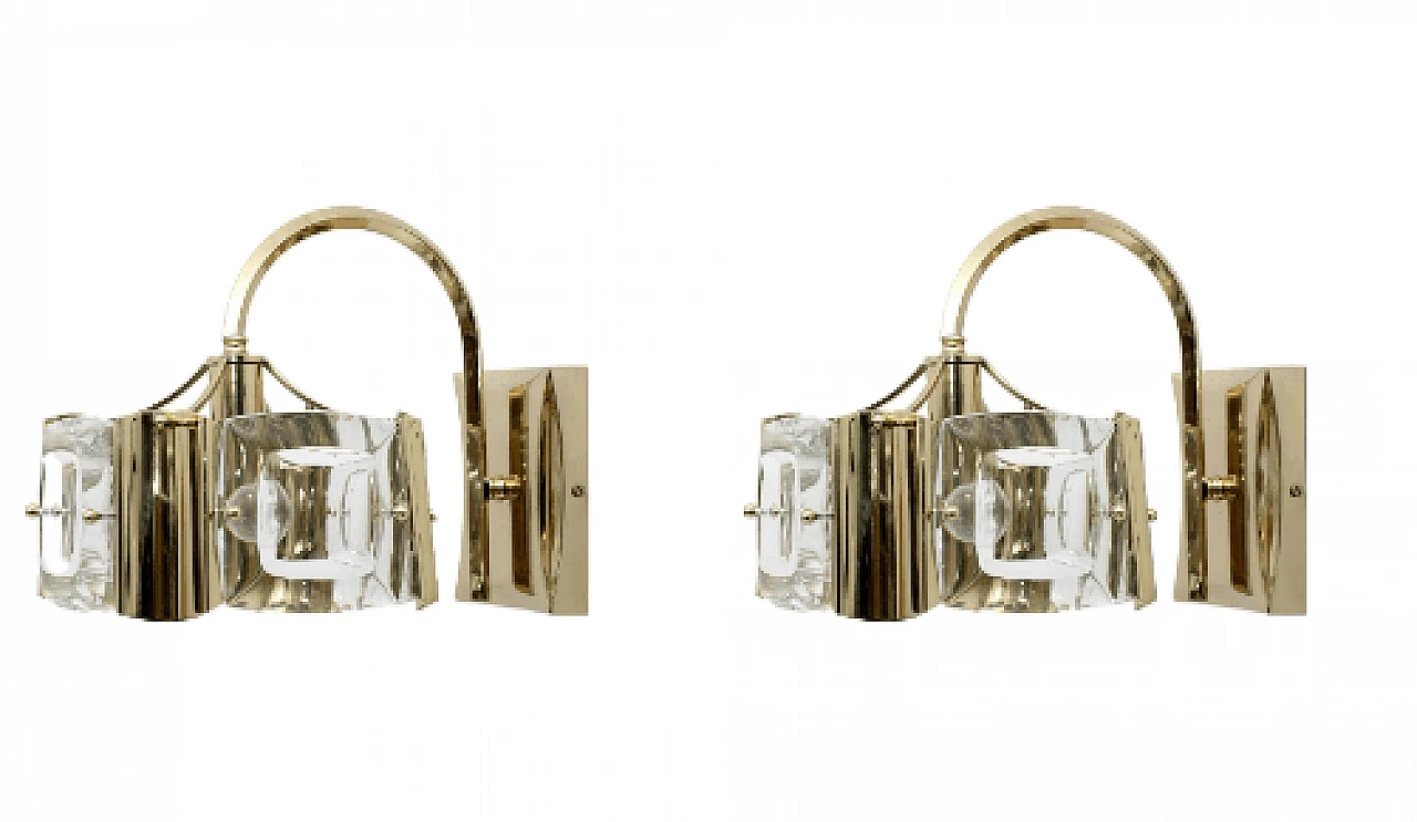 Pair of wall lights by Oscar Torlasco for Stilkronen, 1960s 1