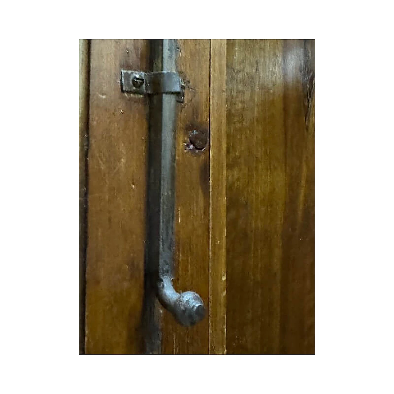 Two-door solid walnut wardrobe, mid-19th century 12