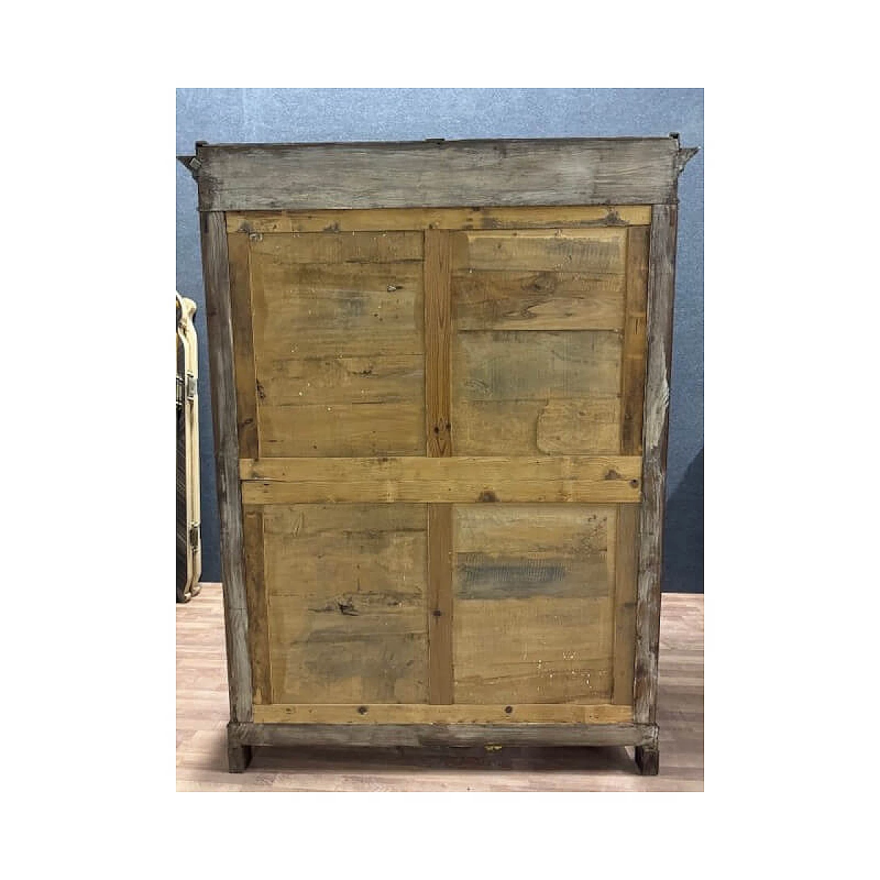 Two-door solid walnut wardrobe, mid-19th century 15