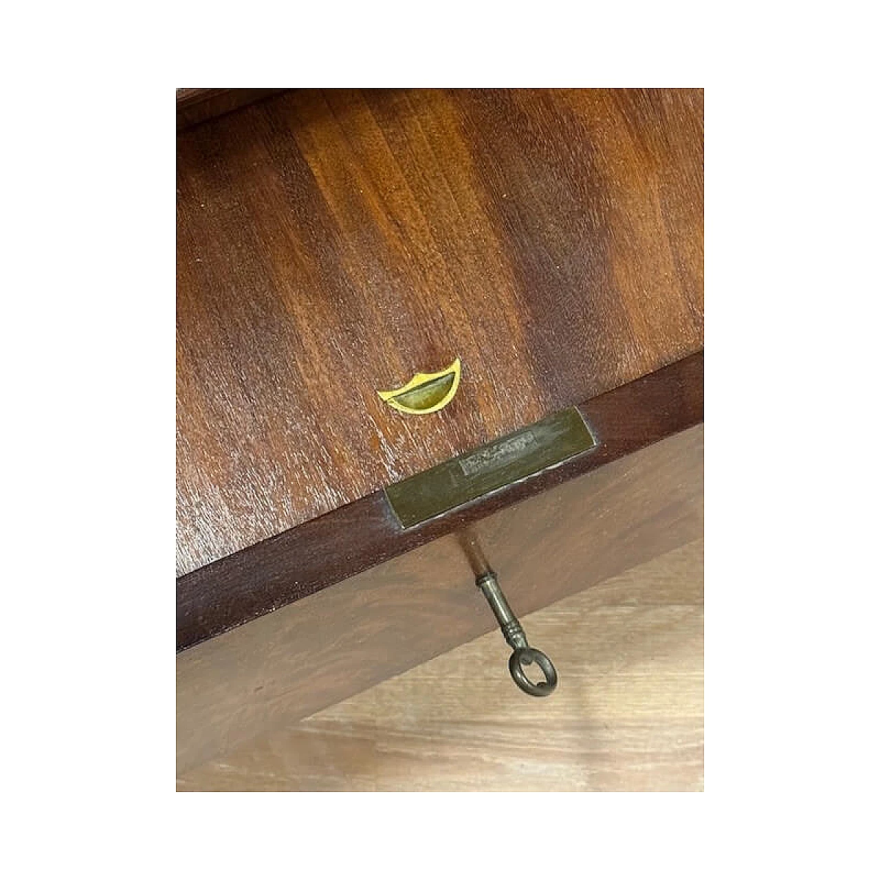 French Charles X mahogany display cabinet, 19th century 8