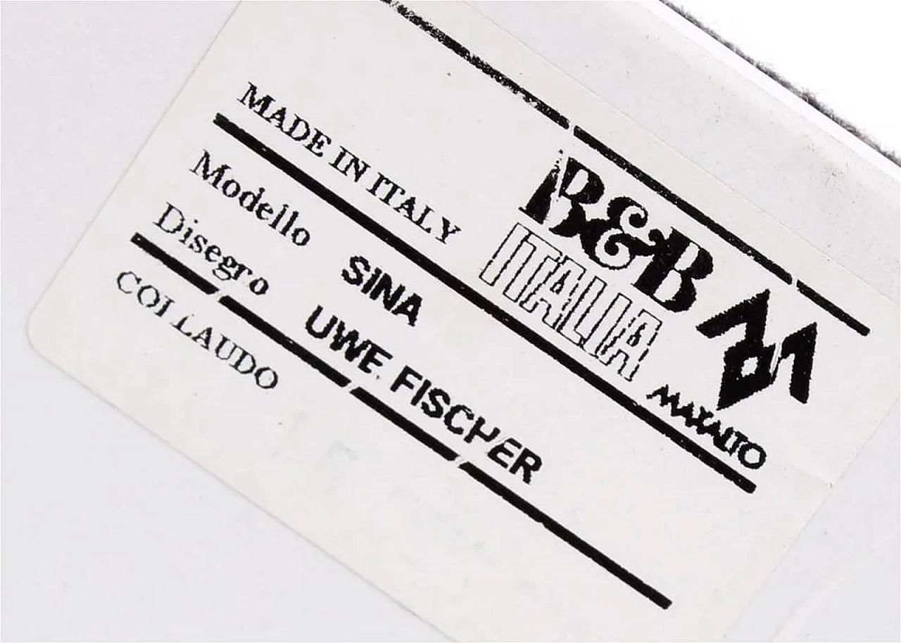 4 Poltrone Sina di Uwe Fischer per B&B Italia 20