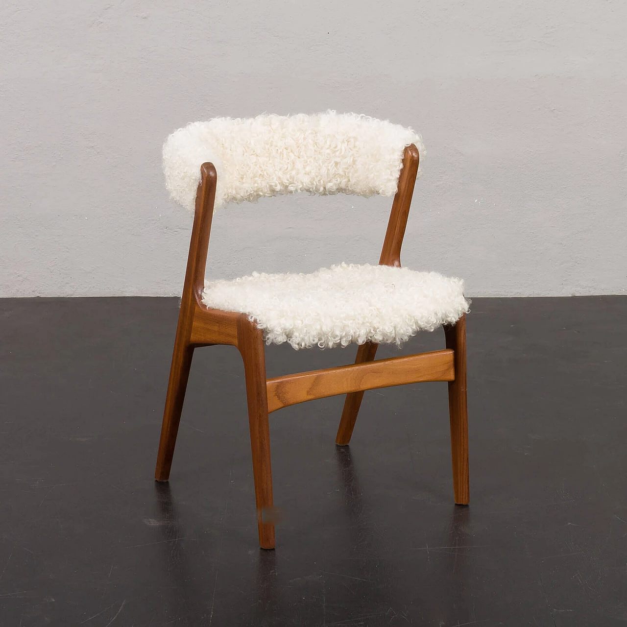 Sedia Fire Chair in teak di Kai Kristiansen per Schou Andersen, anni '60 1