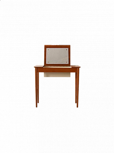 Nordic teak dressing table with mirror, 1960s