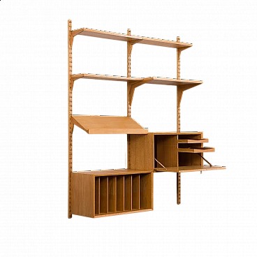 Two-bay oak bookcase by Poul Cadovius for Cado, 1960s