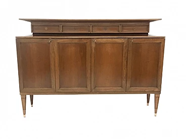 Walnut sideboard in the style of Paolo Buffa, 1950s