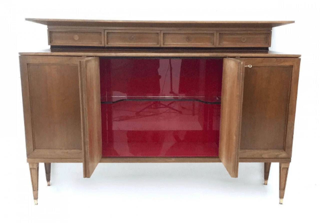 Walnut sideboard in the style of Paolo Buffa, 1950s 3