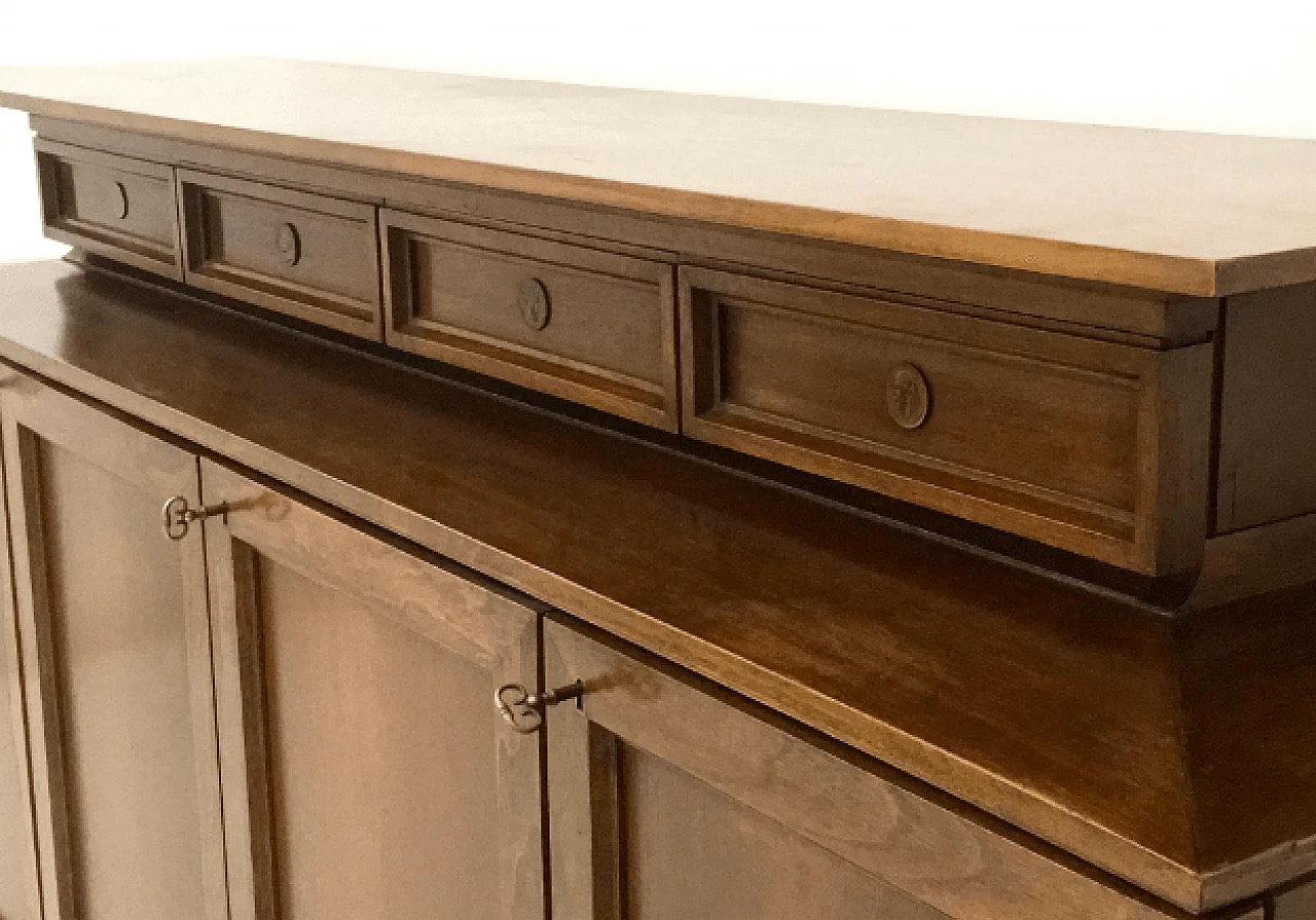 Walnut sideboard in the style of Paolo Buffa, 1950s 6