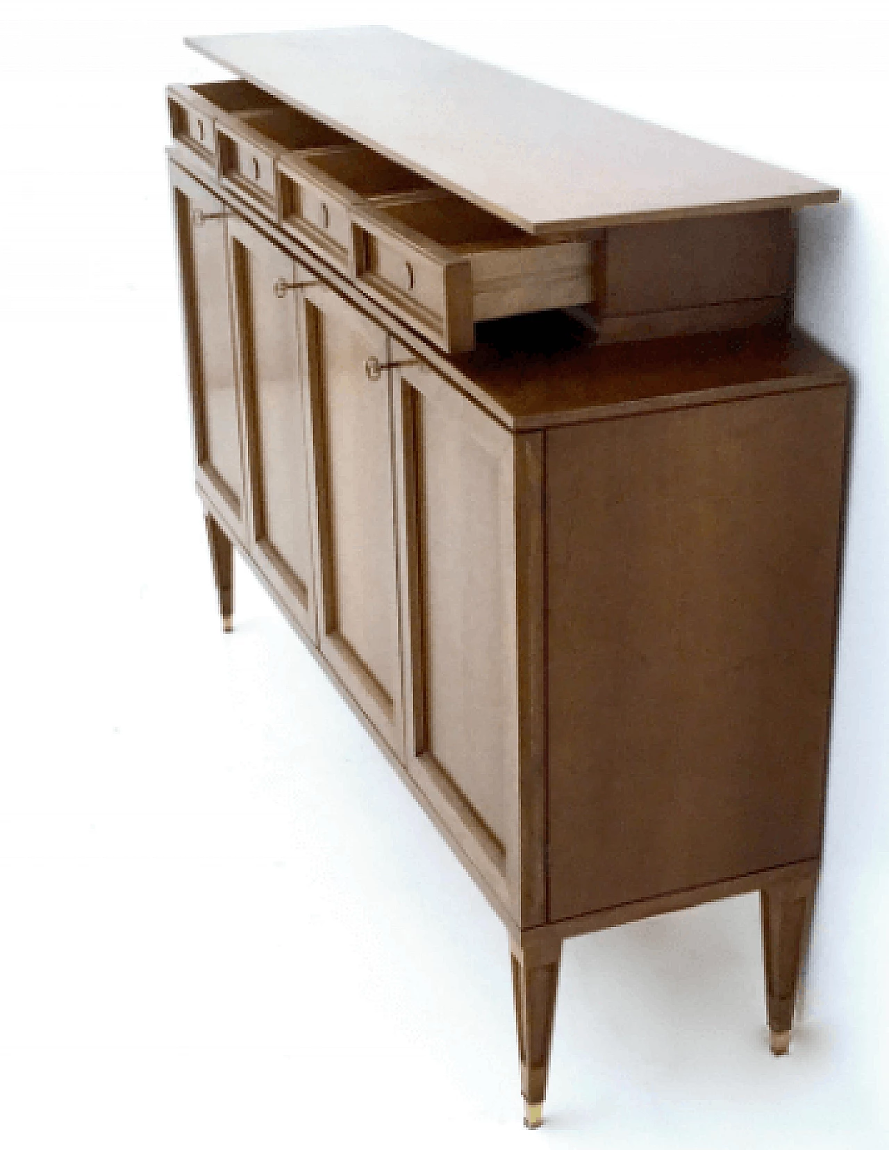 Walnut sideboard in the style of Paolo Buffa, 1950s 12