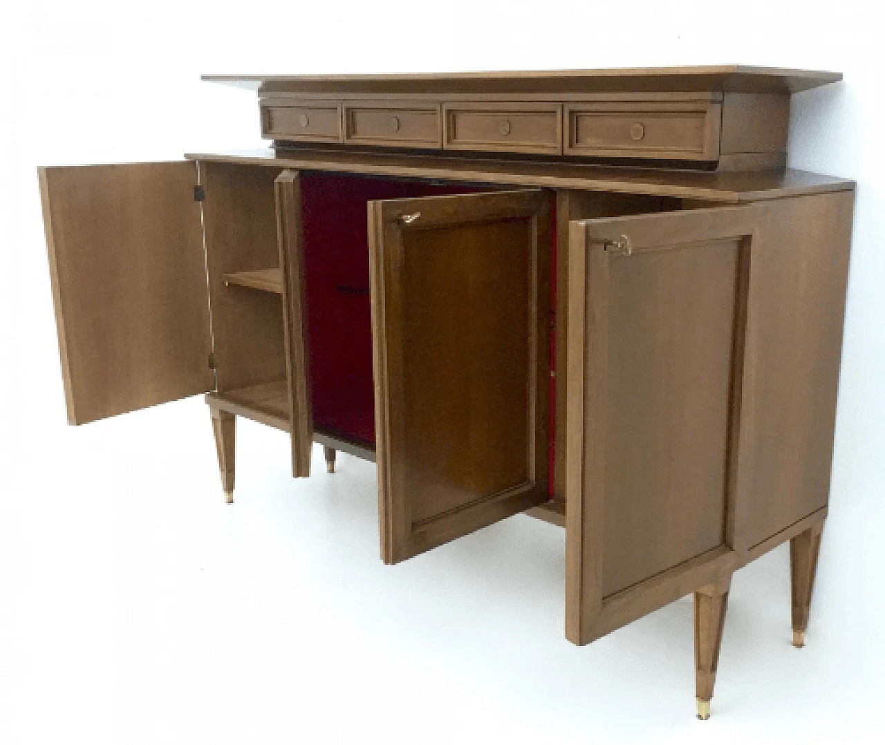 Walnut sideboard in the style of Paolo Buffa, 1950s 13