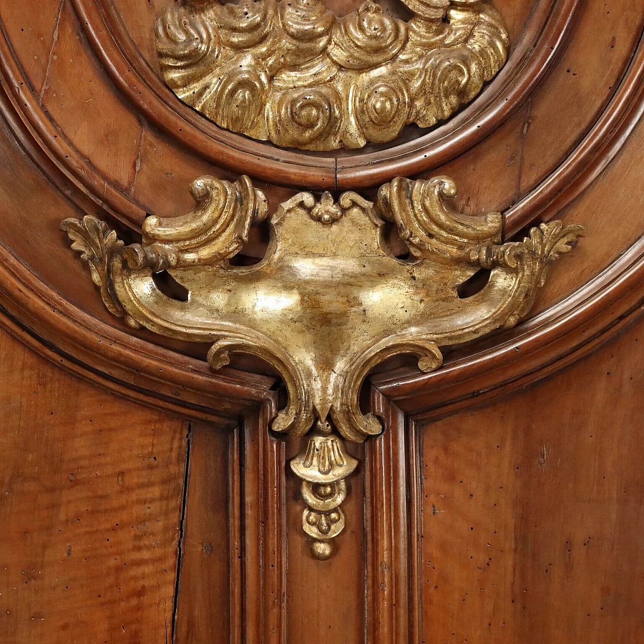 Elemento architettonico Barocco in legno intagliato e dorato, '700 7