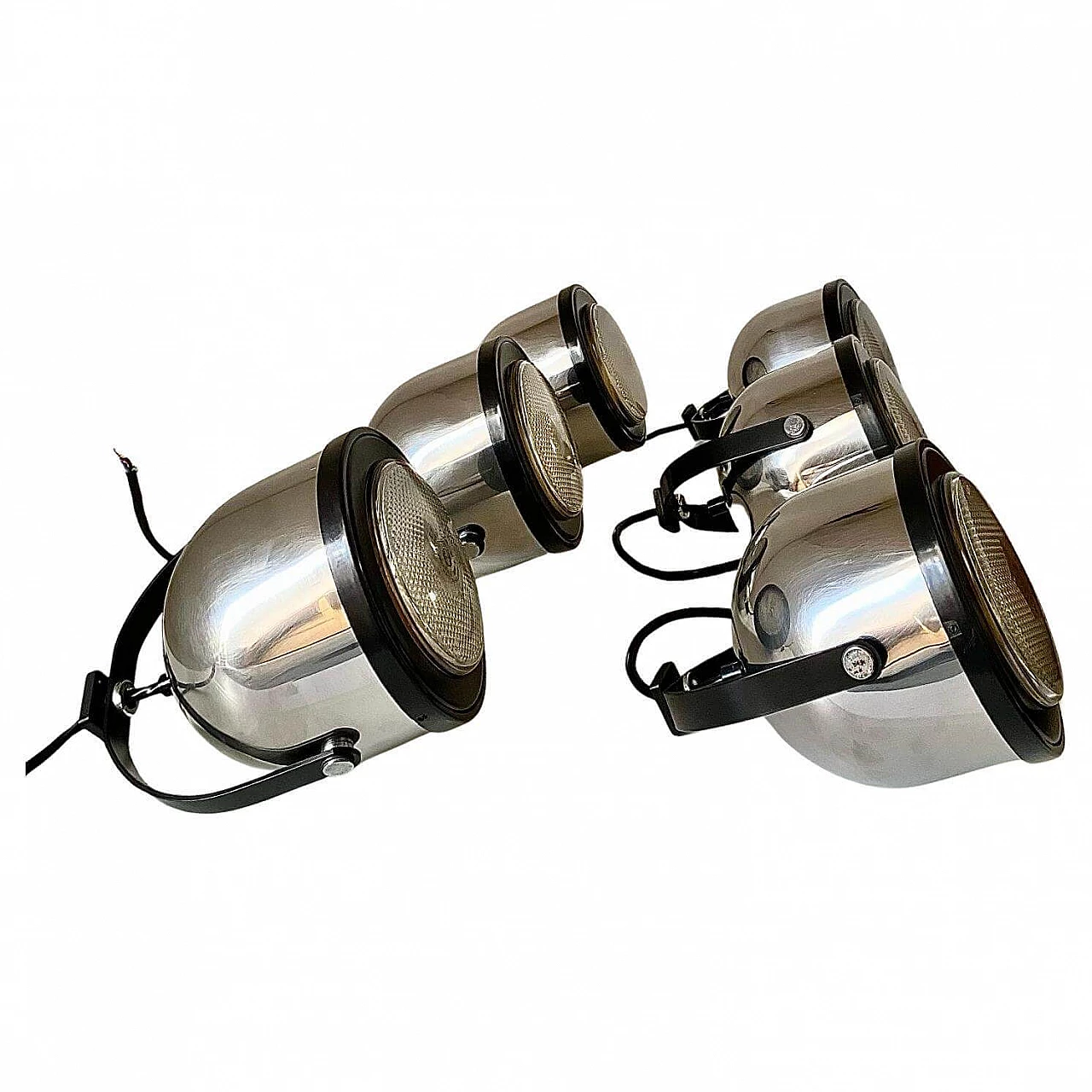 Pair of wall lights by Aulenti and Castiglioni for Stilnovo, 1970s 3