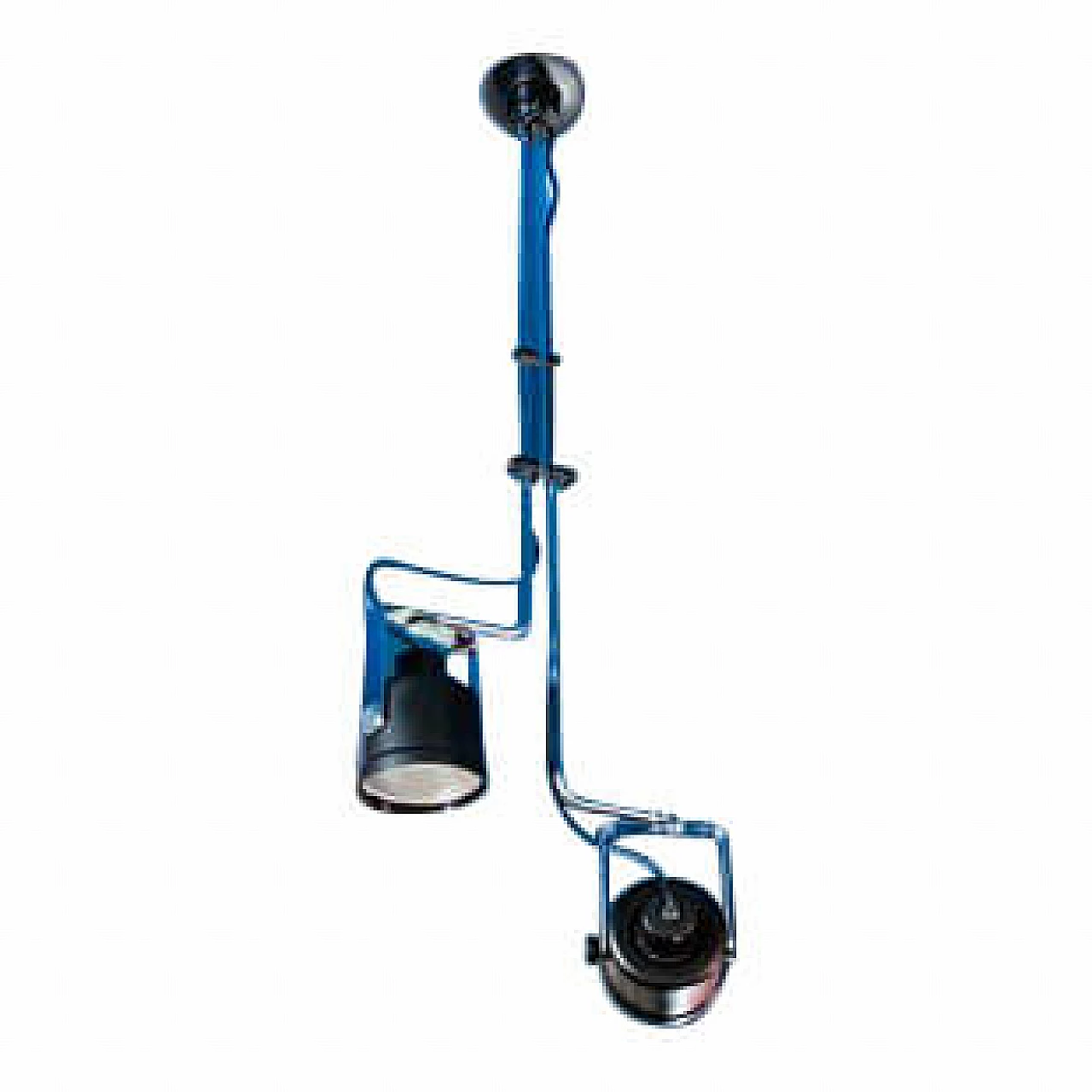 Two-light ceiling lamp by Brusasco & Torrett for Luci Milano, 1970s 6