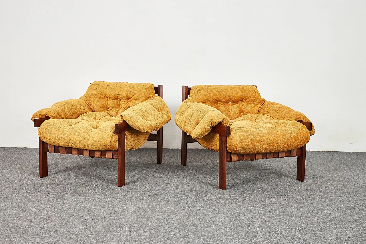 Pair of Balassa armchairs by Ipoly Furniture Company, 1970s 1