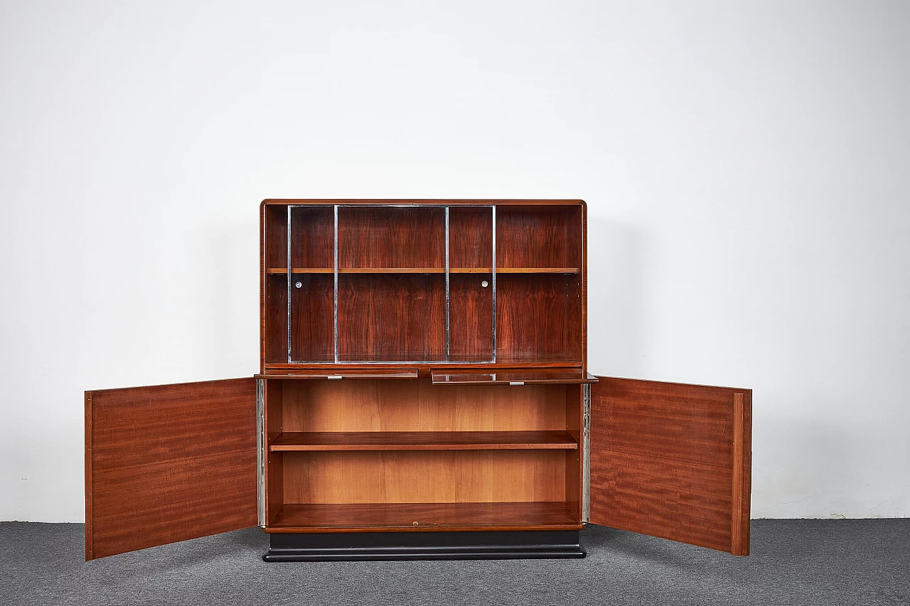 L Seria sideboard with display case by Jindřich Halabala for UP Závody, 1930s 2