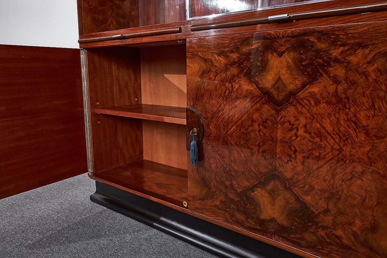 Credenza con vetrina L Seria di Jindřich Halabala per UP Závody, anni '30 10