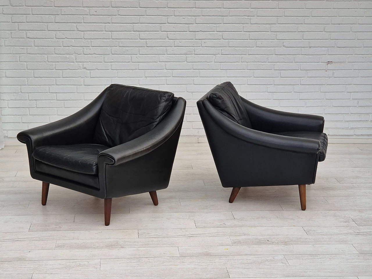 Pair of Matador armchairs by Aage Christiansen for Erhardsen & Andersen, 1960s 3