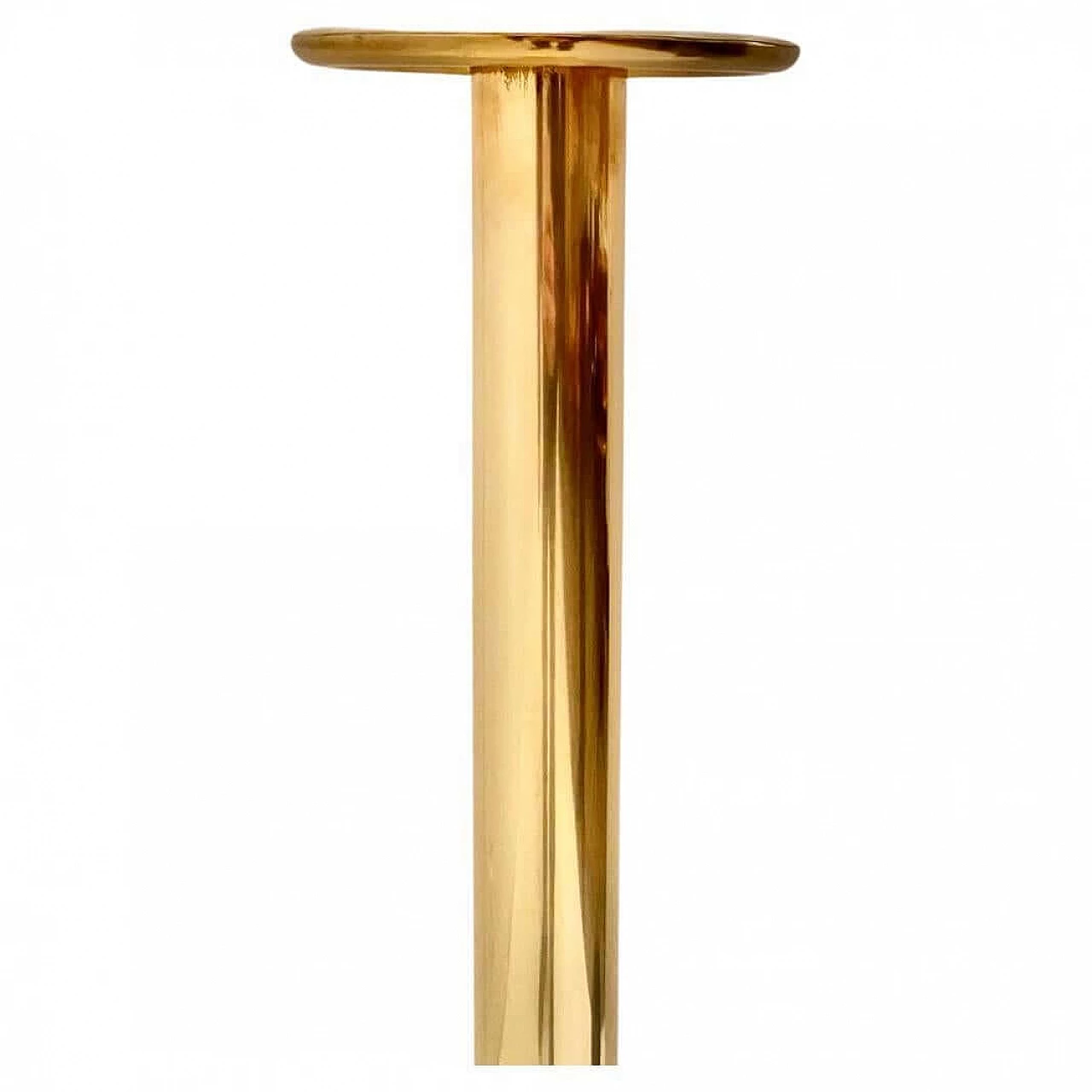 Brass floor lamp in the style of Venini, 1960s 10