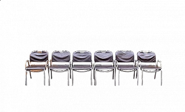 6 Castiglietta chairs by Achille Castiglioni & Marcello Malein for Zanotta, 1967