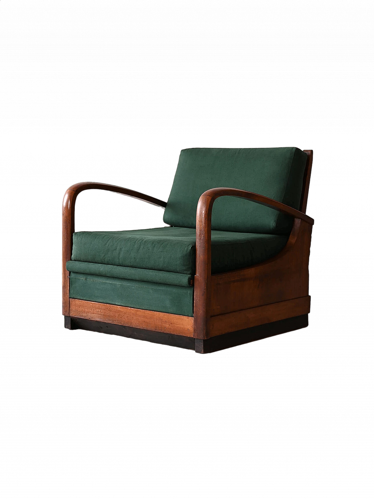 Scandinavian Art Deco convertible armchair-bed, 1940s 24