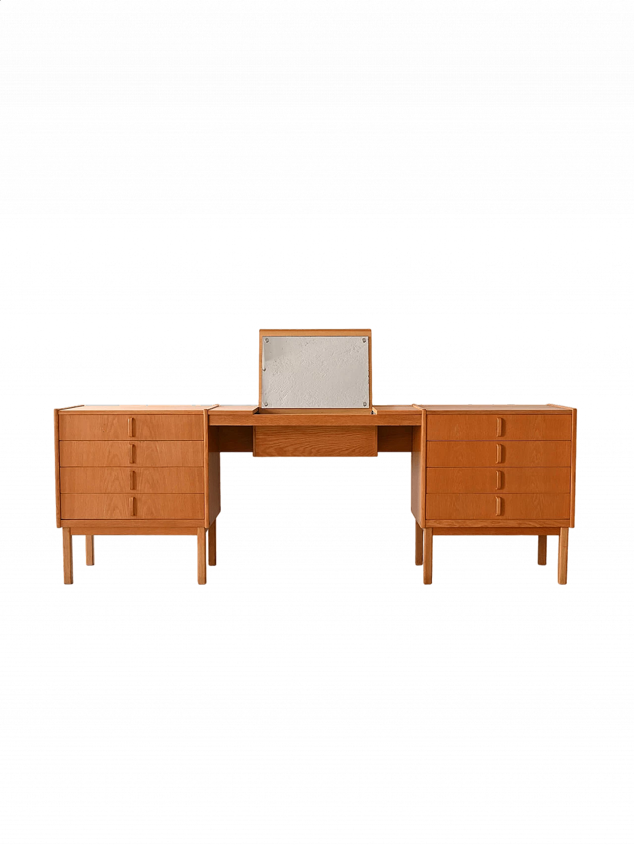 Oak desk with mirror by Bertil Fridhagen for Bodafors, 1960s 18