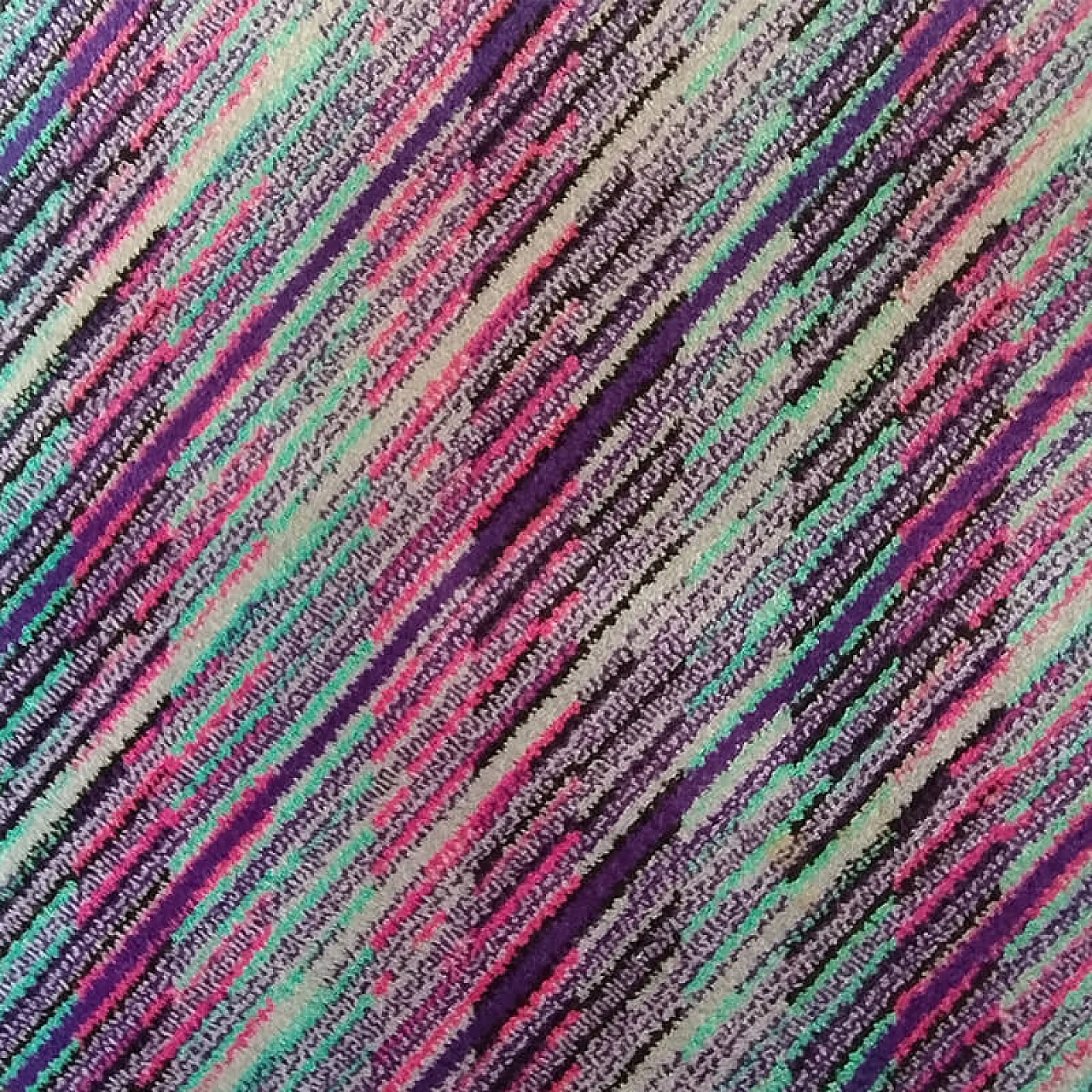 Geometric wool carpet by Missoni for T&J Vestor, 1980s 7