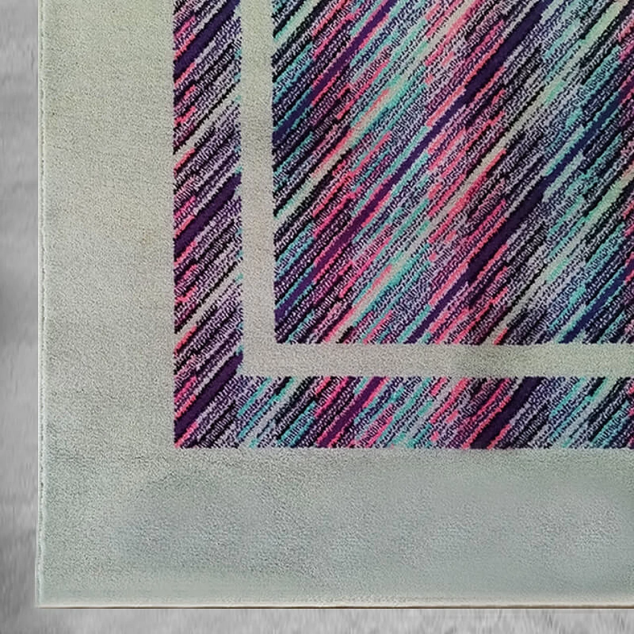 Geometric wool carpet by Missoni for T&J Vestor, 1980s 8
