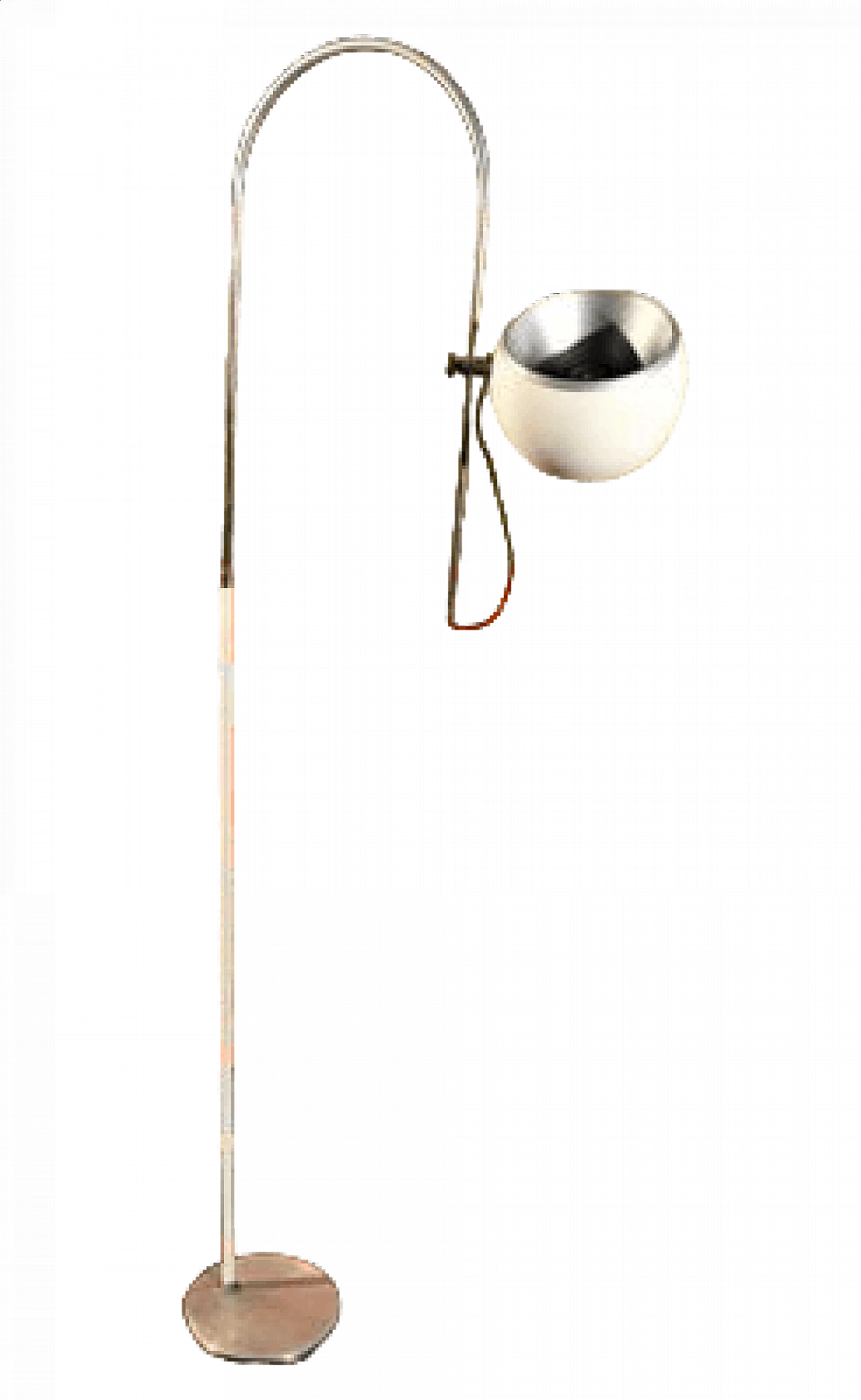 Floor lamp in laquered and chromed metal, 1970s 7