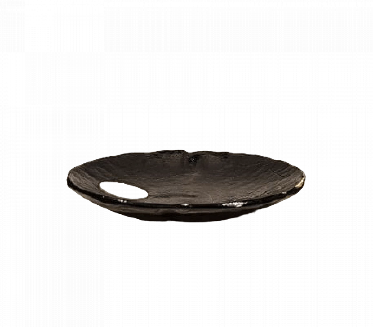 Centrotavola in vetro di Murano nero di Barovier & Toso, anni '70 6