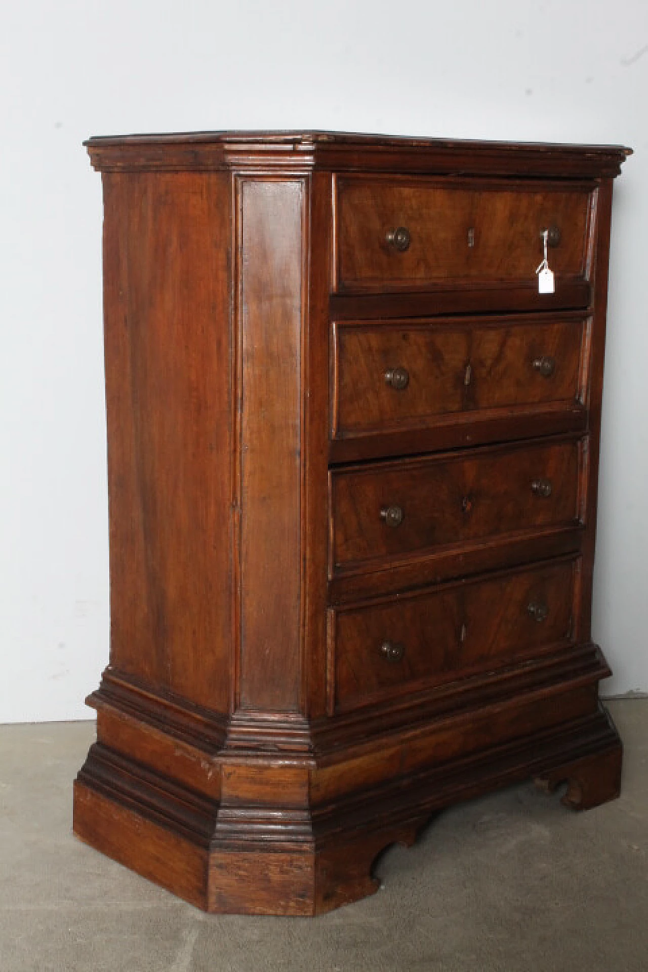 Louis XV solid walnut chest of drawers, 18th century 7