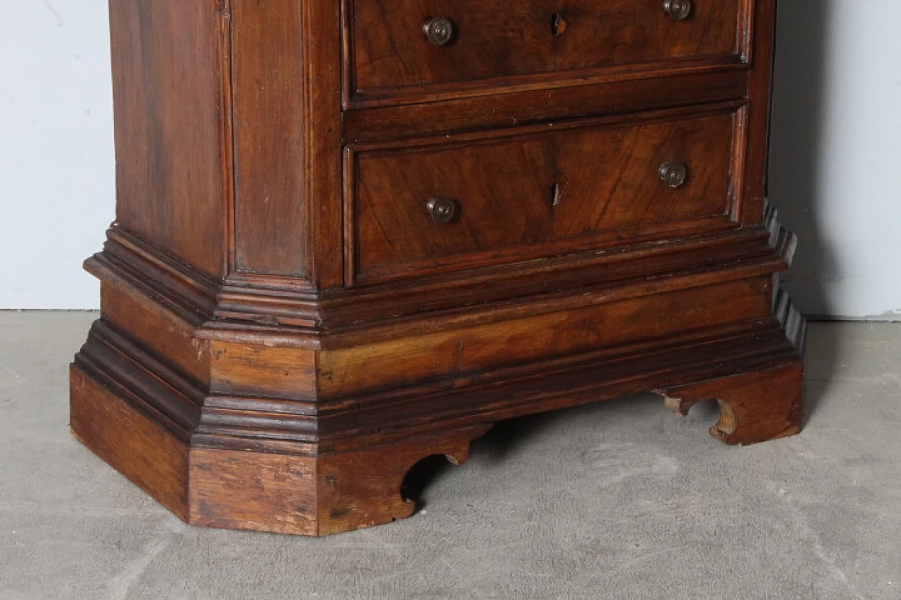 Louis XV solid walnut chest of drawers, 18th century 8