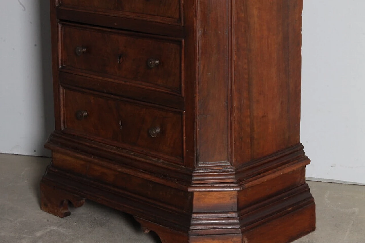 Louis XV solid walnut chest of drawers, 18th century 16