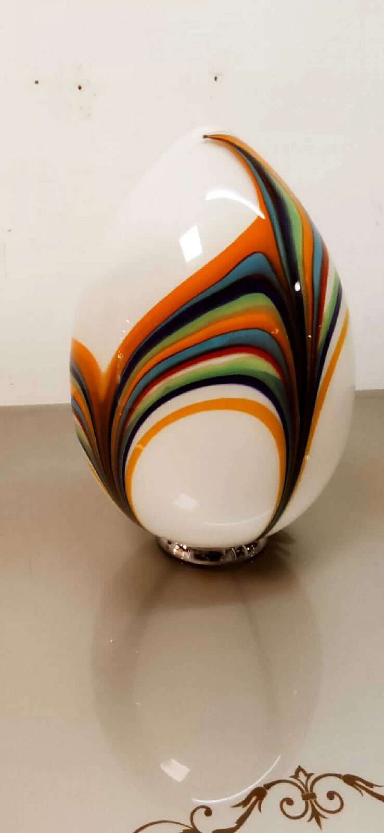 Multicolor Murano glass table lamp, 1960s 3